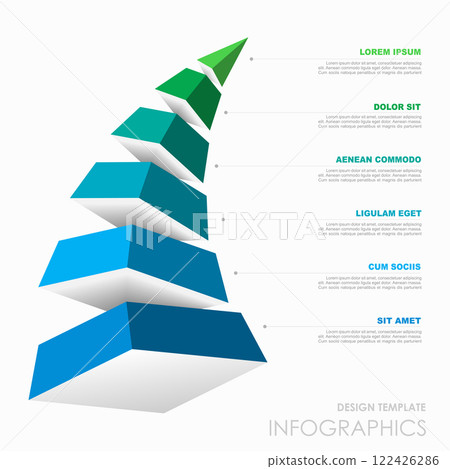 Infographic design template with place for your data. Vector illustration. 122426286
