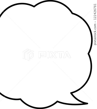 Fluffy leftmost speech bubble 122426781