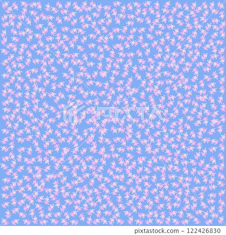 小櫻花圖案壁紙插畫 小櫻花圖案壁紙插畫 122426830