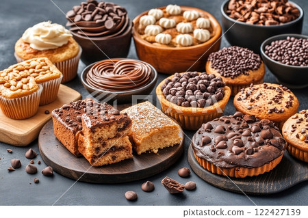 Sweets for the event are lined up 122427139