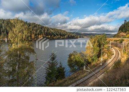 Schluchsee in the Black Forest in autumn, Germany 122427363