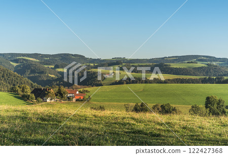 Hilly landscape of the Black Forest in Germany Hilly landscape of the Black Forest in Germany 122427368