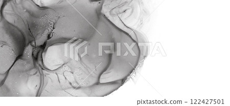 Marble image: Gray luxurious spring-like background illustration Marble image: Gray luxurious spring-like background illustration 122427501