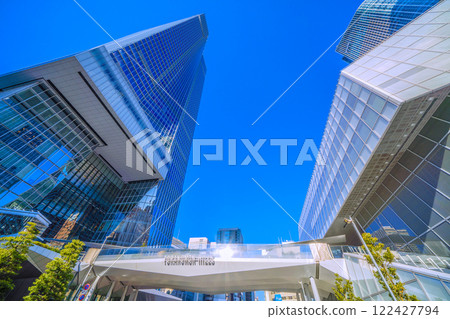 Tokyo cityscape in Japan: Towards a new era...View of Toranomon Hills Station Tower and other buildings = January 18, 2025 122427794