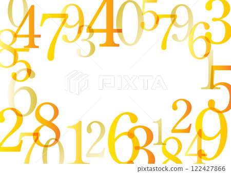 Number background design_yellow 122427866