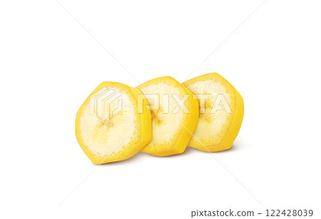 香蕉圖現實白色背景 香蕉圖現實白色背景 122428039