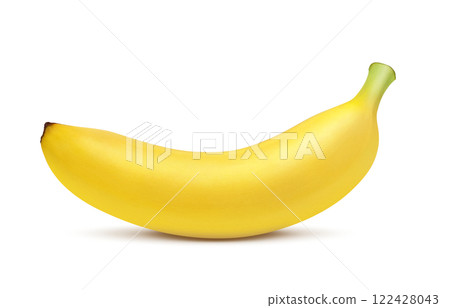 Banana illustration realistic white background 122428043
