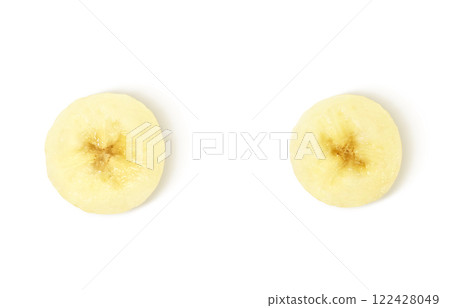 Banana illustration realistic white background Banana illustration realistic white background 122428049