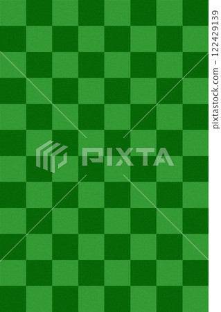 簡約日式紙風格子圖案插畫背景素材 - 綠色 122429139