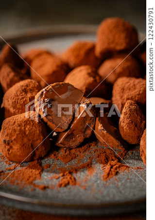 chocolate, truffle, truffles 122430791