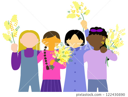 Women holding mimosas 122430890