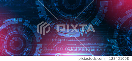 Abstract background. Scientific and technological concept with the use of technical elements formed in the shape of a circle. Abstract background. Scientific and technological concept with the use of technical elements formed in the shape of a circle. 122431008