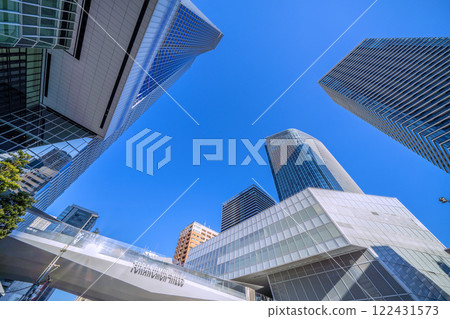 Tokyo cityscape in Japan: A ray of hope...View of Toranomon Hills Station Tower and other buildings = January 18, 2025 Tokyo cityscape in Japan: A ray of hope...View of Toranomon Hills Station Tower and other buildings = January 18, 2025 122431573