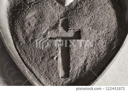 Heart of Ash. Ash Wednesday 122431872