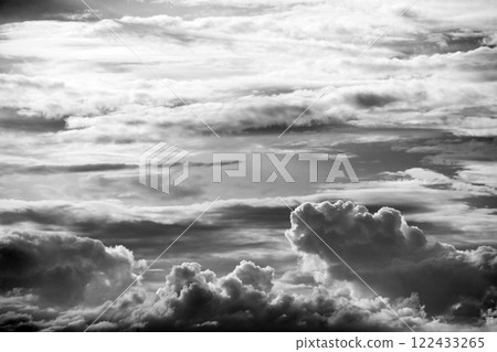 Summer cumulonimbus clouds and sky near Sao Paulo, Brazil 122433265