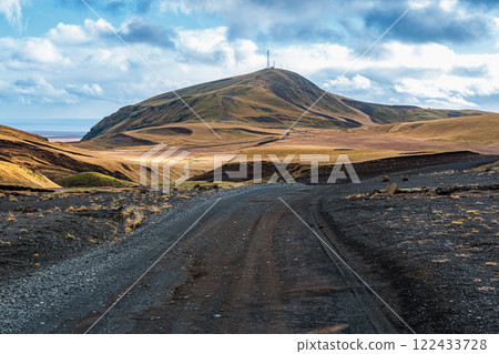 Fascinating autumn Katla Geopark on the island of Iceland Fascinating autumn Katla Geopark on the island of Iceland 122433728