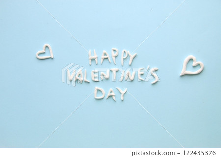 Happy valentines day creative card. 122435376