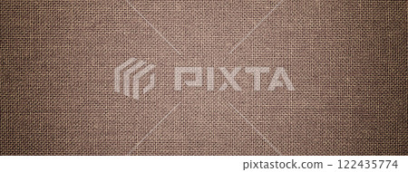 Dark brown background from hessian textile material with wicker pattern, and vignette. Structure umber fabric Dark brown background from hessian textile material with wicker pattern, and vignette. Structure umber fabric 122435774
