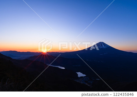 （山梨縣）從大岳欣賞日出和富士山的壯麗景色 122435846
