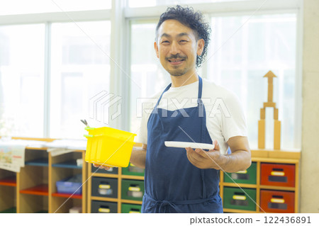 美術課-美術老師形象 美術課-美術老師形象 122436891