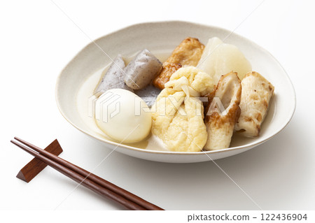 Oden served on a plate Oden served on a plate 122436904