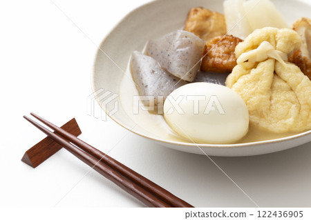 Oden served on a plate Oden served on a plate 122436905