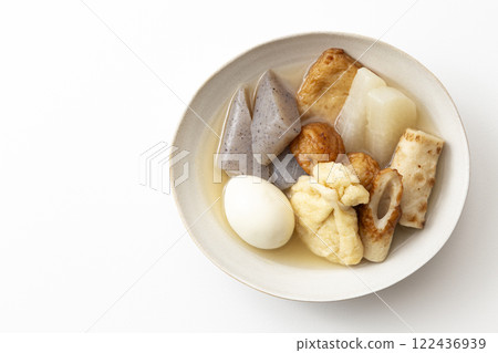Oden served on a plate 122436939