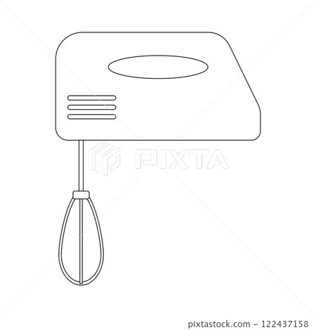 Hand mixer icon vector Hand mixer icon vector 122437158