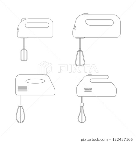 Hand mixer icon vector Hand mixer icon vector 122437166