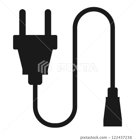 extension cord simple vector icon 122437238