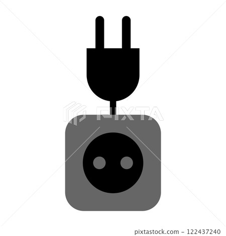 extension cord simple vector icon extension cord simple vector icon 122437240