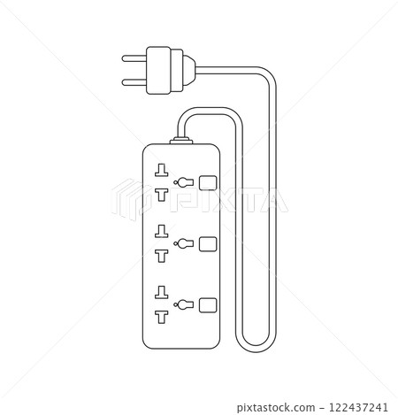 extension cord simple vector icon 122437241