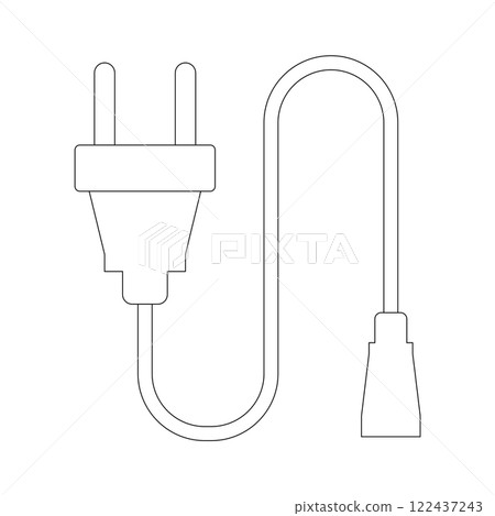 extension cord simple vector icon 122437243