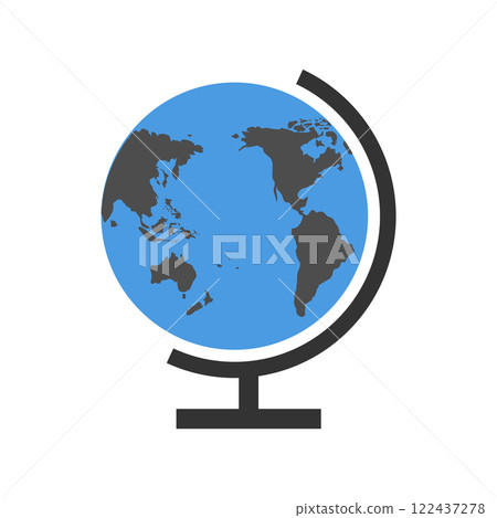 trendy globe logo,vector 122437278