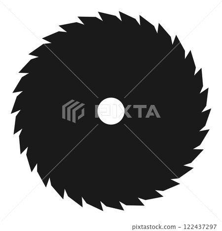 Circular saw vector icon Circular saw vector icon 122437297