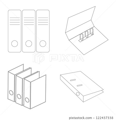 Binder icon vector Binder icon vector 122437338