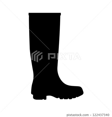 Rain boots icon vector Rain boots icon vector 122437340