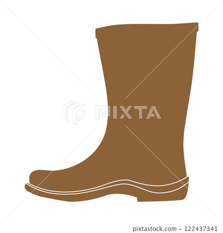Rain boots icon vector Rain boots icon vector 122437341