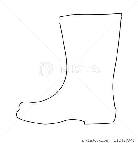 Rain boots icon vector Rain boots icon vector 122437345