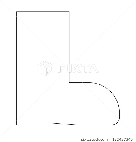 Rain boots icon vector Rain boots icon vector 122437346
