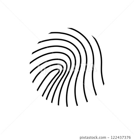 fingerprint probe logo vector 122437376