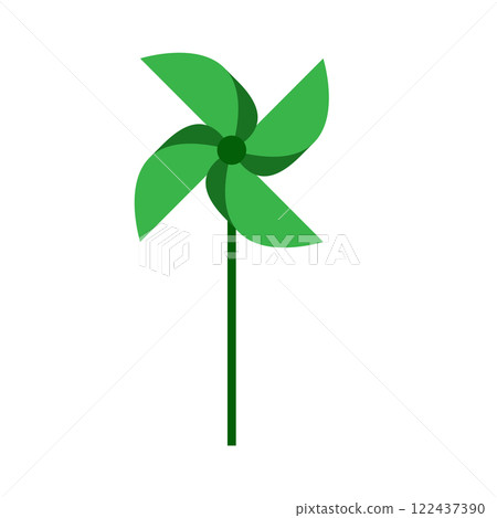 Paper windmill icon. vector 122437390