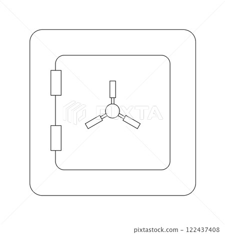 safe icon vector safe icon vector 122437408