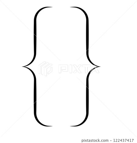 Bracket vector icon 122437417