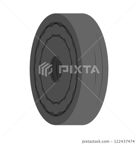Bearing icon vector Bearing icon vector 122437474
