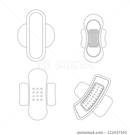sanitary pad icon 122437505