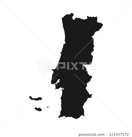 portugal map icon vector portugal map icon vector 122437572
