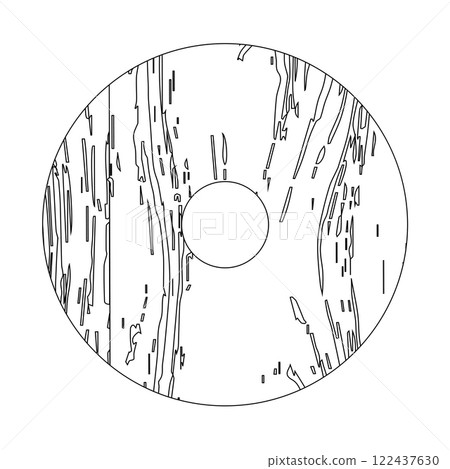 vintage wooden wheel vector icon vintage wooden wheel vector icon 122437630