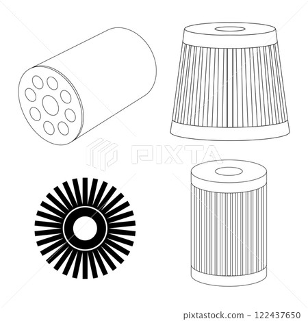 car oil filter icon vector car oil filter icon vector 122437650