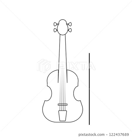Violin vector icon 122437689